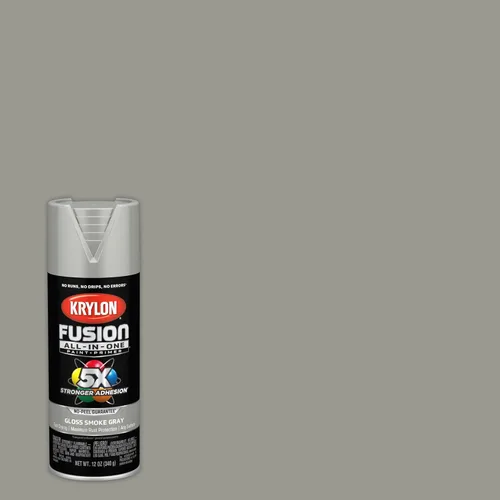 Miniatura 2 de Krylon Fusion - Pintura en aerosol adhesiva todo en uno para uso en interiores y exteriores, 12 onzas, gris ahumado Gris humo