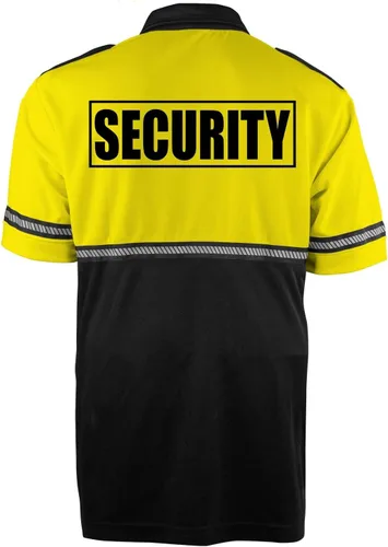 Miniatura 2 de First Class Camiseta Bike Patrol con rayas reflectantes - Camisa de alta visibilidad Amarillo con ID de seguridad