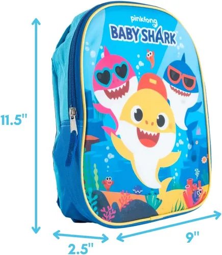 Miniatura 2 de RALME Mini mochila para niños, niñas y niños pequeños, Multi, Baby Shark