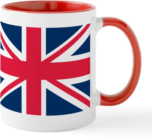 Miniatura 16 de CafePress Born American, British By Hea Taza de café de cerámica de 11 oz (11.0 fl oz)