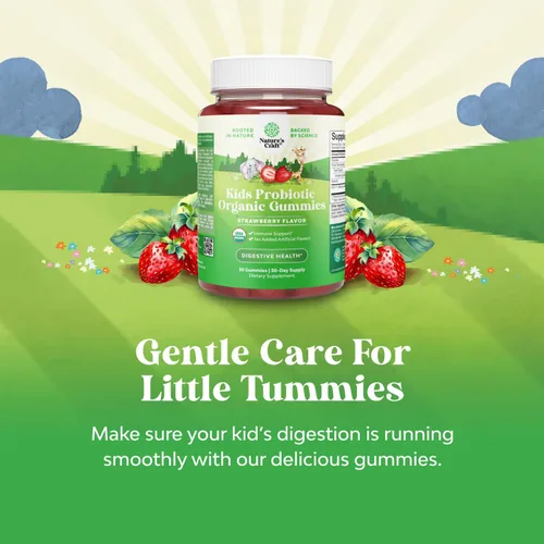Miniatura 2 de Gomitas probióticas para niños con refuerzo inmunológico, Bacillus Subtilis, probiótico para niños, malestar estomacal, limpieza corporal