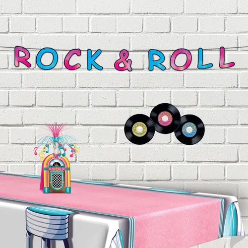 Miniatura 4 de Jukebox - Accesorio para centro de mesa de fiesta (1 unidad) (1/paquete)