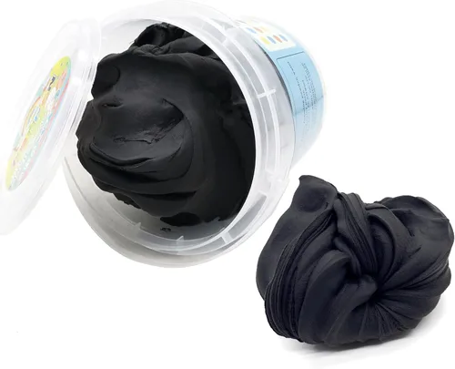 Arcilla de modelado Air Dry de 10.5 onzas, arcilla mágica ultra ligera, suave, sin grietas, colores primarios para adultos y niños, kit de Negro