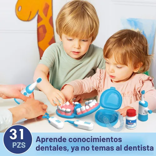 Miniatura 6 de Kit de Médico de Lehoo Castle para Niños Pequeños de 3 a 5, Juego de Dentista para Niños, Juguetes para Niñas y Niños de 4+ Años, Juego