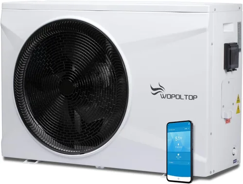 Miniatura 8 de Bomba de calor de piscina de 17100 BTU para piscinas, doble función de calefacción y refrigeración, calentador de piscina de frecuencia fija de 5.2