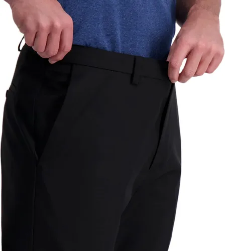 Miniatura 4 de Haggar Hombre Cool Right Performance Flex Solid Classic Fit Pantalón de parte delantera plana