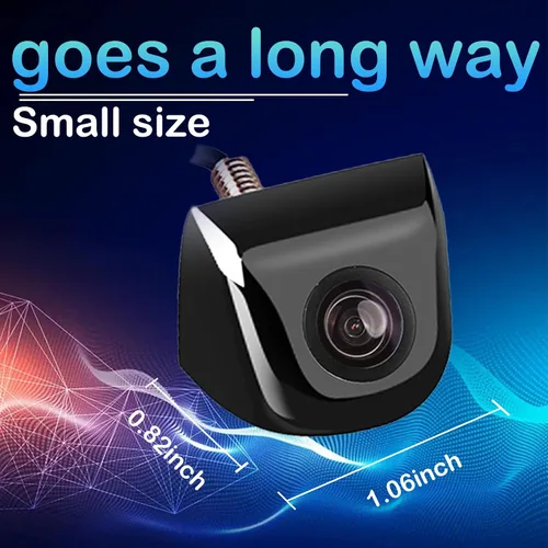Miniatura 2 de jeseny Paquete de 1 cámara de respaldo HD para automóvil, IP69, impermeable, visión nocturna, retrovisor, retrovisor, retrovisor, 170°, ajustable