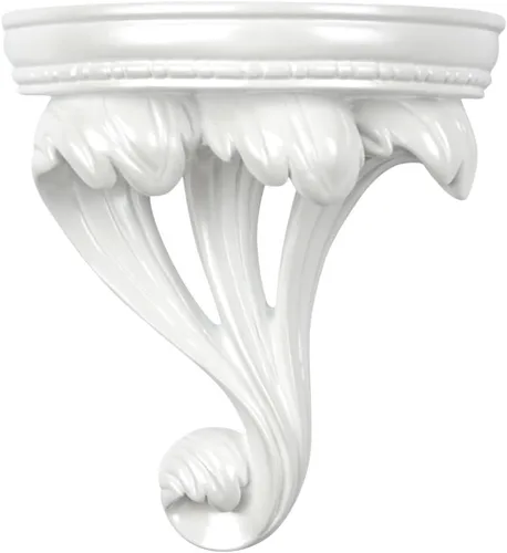 Cabilock Estante flotante de pared de resina de estilo nórdico, estante de almacenamiento para decoración del hogar, organizador compacto para baño,