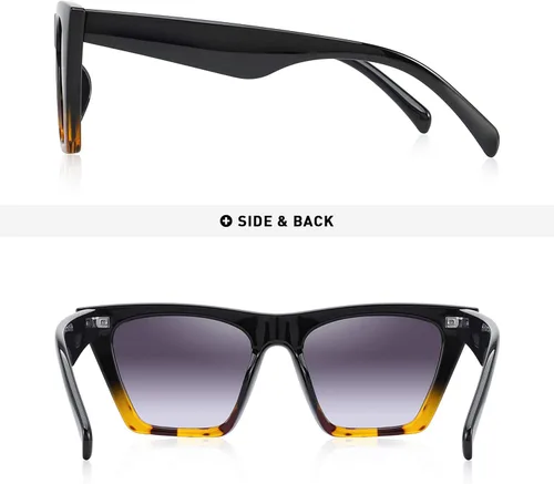 Miniatura 4 de OLIEYE Gafas de sol de ojo de gato cuadrado vintage mujeres moda pequeña cateye gafas de sol