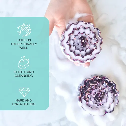 Miniatura 7 de Saponify - Base de jabón para derretir y verter aloe de 4 libras, base de jabón puro de aloe vera que mejora la piel, base de jabón de glicerina
