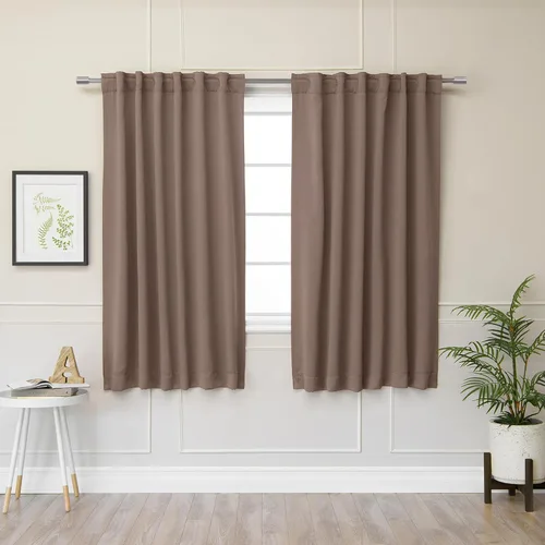 Miniatura 51 de Best Home Fashion Paneles de Cortinas Opacas Premium - Tratamiento de Ventana con Aislamiento Térmico Sólido Cortinas Opacas para Dormitorio