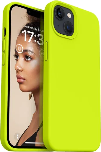 Miniatura 12 de Compatible con iPhone 13, funda de silicona para teléfono con forro de microfibra delgado a prueba de golpes, suave antiarañazos, 6.1 pulgadas