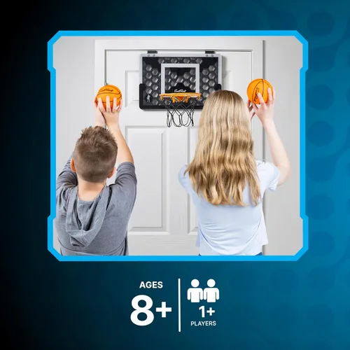 Miniatura 4 de EastPoint Sports Shh Sports - Juego de baloncesto para colocar sobre la puerta, bola de espuma silenciosa, tablero de 18 x 12 pulgadas, a partir