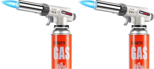 Miniatura 7 de FunOwlet, Soplete de Butano para Cocina, Sopletes Culinarios Cabezal Profesional Chef Cocina Llama Ajustable Para Sous Vide, Crème Brûlée, Horneado