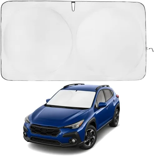 Miniatura 161 de Kinder Fluff Parasol para parabrisas Protección solar reflectante patentada para automóvil, certificado 99% de bloqueo UVR, interior fresco