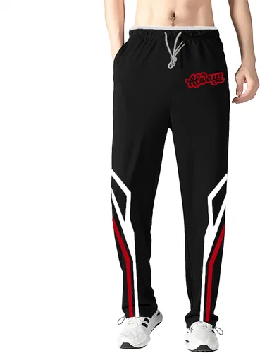 Miniatura 39 de Pantalones deportivos para hombre con bolsillos con cremallera, pantalones deportivos ligeros, pantalones de entrenamiento holgados atléticos