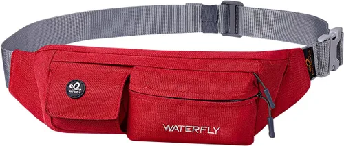 Miniatura 11 de Waterfly - Cangurera de poliéster, suave, angosta, resistente al agua, para hombre y mujer, para guardar iPhone 8 y Samsung S6 Púrpura