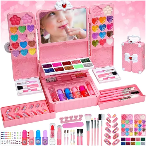 Miniatura 11 de Juegos de maquillaje para niñas – Juegos de maquillaje para niñas de 3 a 4 años, kit de maquillaje de juego, maquillaje para niñas, los mejores