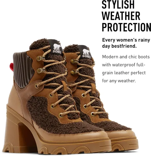 Miniatura 3 de SOREL Botas de encaje acogedoras con tacón Brex para mujer