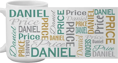 Miniatura 8 de Let's Make Memories Taza Personalizada con Tu Nombre y Firma - Taza de Café Personalizada de 15oz - Relleno para Calcetín - Para Navidad Gris