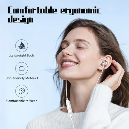 Miniatura 5 de Auriculares USB C para Samsung S25 S24 S23 Ultra FE S22 A55 A54 Auriculares con cable magnéticos tipo C con micrófono Control de volumen Cancelación
