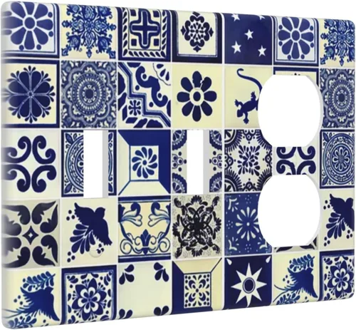 Miniatura 148 de Placa Decorativa de Pared Beige Boho de Mediados de Siglo Sol Abstracto 1-Gang Retro Años 70 Arte Geométrico Moderno con Arco Eléctrico Interruptor