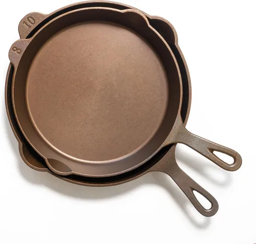 Miniatura 5 de Lancaster Cast Iron Sartén No. 10 - Sartén de hierro fundido pre-sazonada de herencia de 11-5/8 pulgadas - Fabricada en Estados Unidos