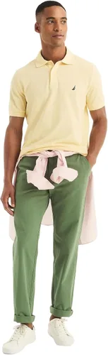 Miniatura 138 de Nautica playera polo clásica de mangas cortas, color sólido, para hombre