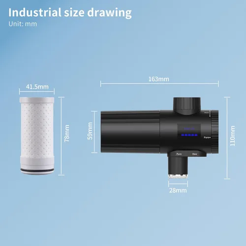 Miniatura 9 de HOMELODY 3.0 Filtro de agua para fregadero - Filtro de agua de montaje en grifo con pantalla LED mejorada, 3000-4000L. Filtro de agua de grifo