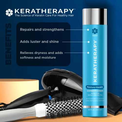 Miniatura 2 de Keratherapy Acondicionador de humedad con infusión de queratina, 33.8 fl. oz., 33.8 fl oz - Acondicionador hidratante e hidratante para cabello seco