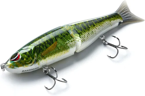 Miniatura 6 de Señuelos Bassdash SwimShad Glide articulados Swimbait Lubina Cachorro Salmón Trucha Almizclado Señuelo de Pesca Bajo Largemouth
