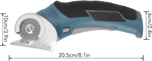 Miniatura 8 de Tijeras eléctricas inalámbricas, cortador de cartón giratorio potente, tijeras de tela profesionales resistentes para manualidades, costura, cartón