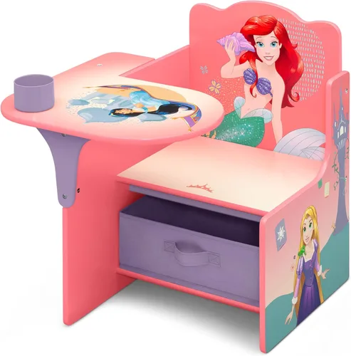 Miniatura 12 de Delta Children - Escritorio con silla y compartimento de almacenamiento, Frozen II (Disney) Portavasos Respaldo para brazos, madera tratada Disney