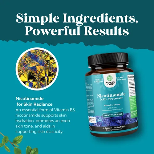 Paquete de suplemento de resveratrol trans juvenil y cápsulas de vitamina B3 nicotinamida de 500 mg - Con activador AMPK refuerzo cerebral refuerzo