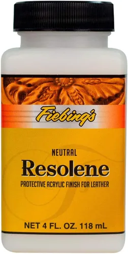Miniatura 8 de Fiebing's Acrylic Resolene (4 onzas, negro) - Acabado protector de cuero acrílico - Capa superior flexible y resistente al agua para botas teñidas