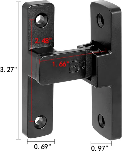 Miniatura 2 de INIRET Cerradura de Puerta de Granero de 90 Grados, Pestillo de Aleación de Zinc Premium - Pestillos de Compuerta Basculante, para Gabinetes, Baño
