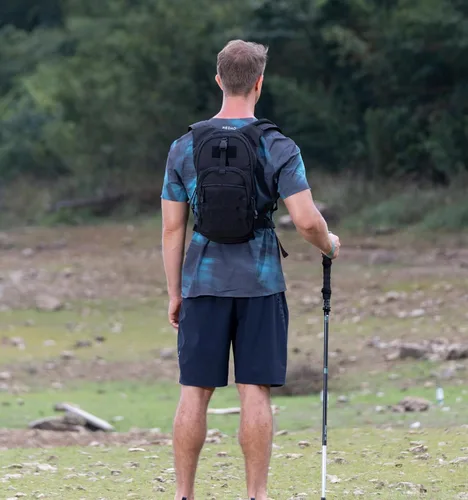 Miniatura 8 de MARCHWAY Mochila de Hidratación Táctica Molle con Vejiga de Agua de TPU de 2.5L, Mochila Militar Organizada de Perfil Bajo para Senderismo, Negro
