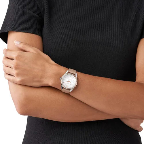 Miniatura 5 de Michael Kors Reloj cronógrafo de acero inoxidable Layton, Cuero marrón, Reloj de cuarzo
