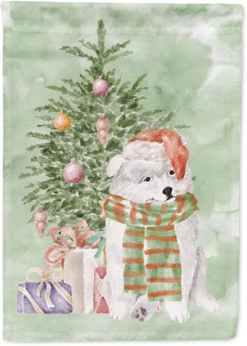Miniatura 52 de Caroline's Treasures CK8213GF Bulldog Inglés #2 Regalos de Navidad y árbol de jardín Bandera de buzón Bandera decorativa para patio exterior, patio