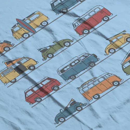 Miniatura 5 de Volkswagen Beetles and Vans Montage - Sudadera con capucha para mujer