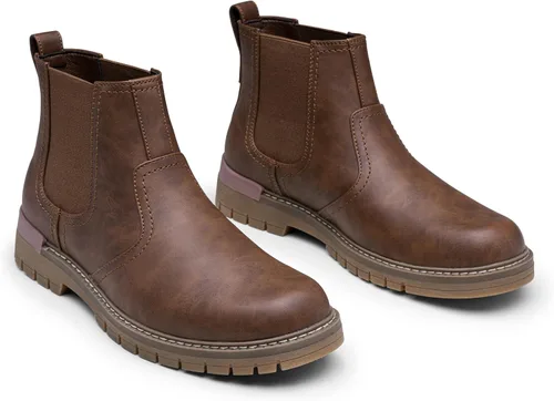 Miniatura 3 de Jousen Botas Chelsea para hombre, botas de tobillo casuales para hombre