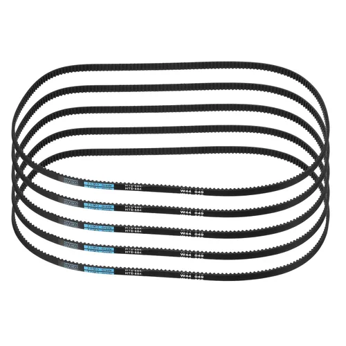 Miniatura 75 de uxcell 4pcs HTD-3M correa dentada de goma 60 dientes, 7.087 in de longitud de paso x 0.236 in de ancho x 0.094 in de altura, correa de distribución