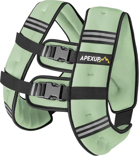 Miniatura 24 de APEXUP - Chaleco con peso de 5, 10, 15, 20, 25 y 30 libras para hombre y mujer, con rayas reflectantes, equipo para entrenamiento de fuerza y correr