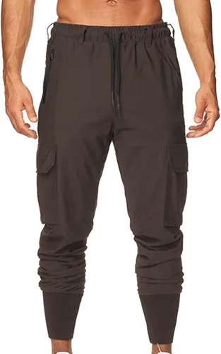 Miniatura 3 de JEShifangjiusu Mens Hiking Chino Pants Lightweight Slim Fit Stretch Work Tapered Pants Casual Golf Workout Jogging Trousers