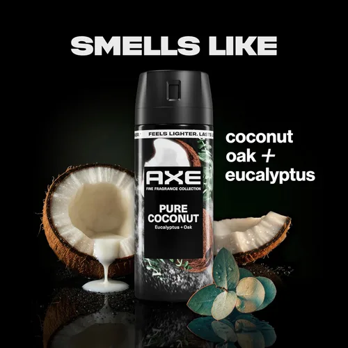 Miniatura 4 de AXE Body Spray Everyday Essentials, 4 unidades, mantente fresco durante 72 horas, sin aluminio, 2.9 onzas