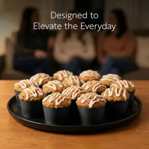 Miniatura 7 de Restaurantware Paquete de 200 moldes de papel para cupcakes de 3.38 onzas, resistentes a la grasa, festoneados para horno, elegantes tazas