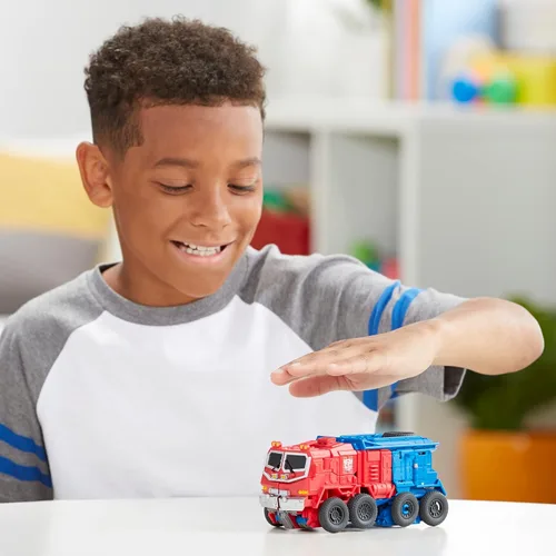 Miniatura 8 de Transformers Bumblebee Cyberverse Adventures Dinobots Unite Smash Changer Optimus Prime figura de acción, juguetes para niños y niñas de 6 años