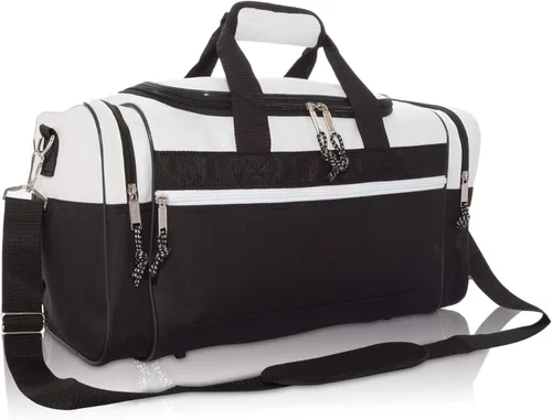 Miniatura 66 de Bolsa de lona, de DALIX, para el gimnasio, para viajar, 17 pulgadas