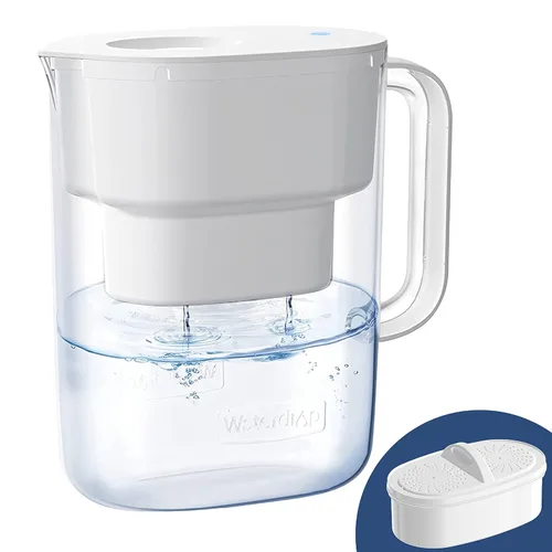 Miniatura 10 de Waterdrop - Jarra con filtro de agua para 10 tazas, incluye 1 filtro Azur