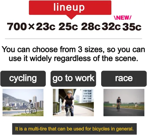 Miniatura 4 de Neumático para Bicicleta de Carretera GORIX 700×23C 25c 28C 32c 35c para Ciclismo (Gtoair)